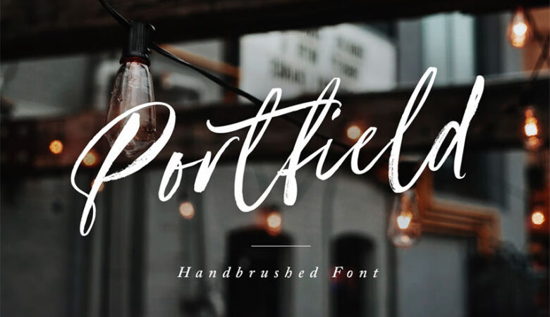 Portfield Handbrushed Font