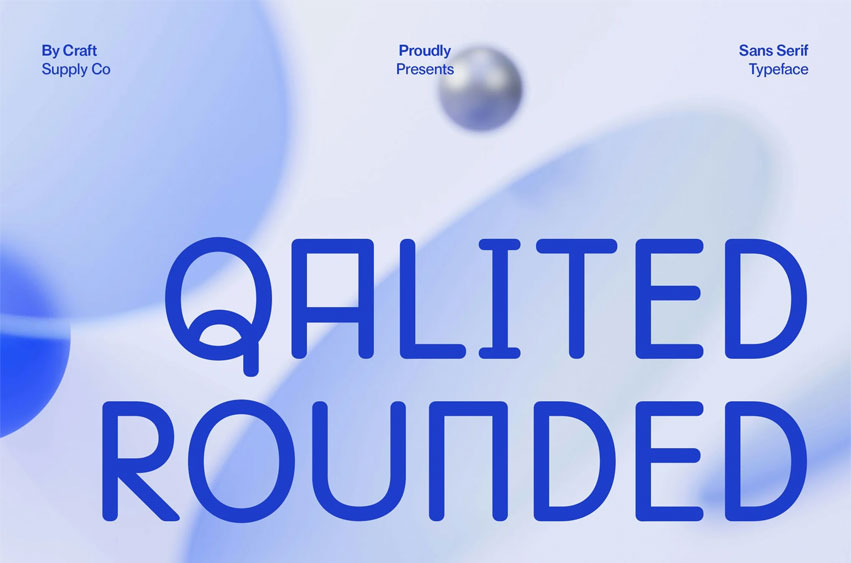 Qalited Rounded Font