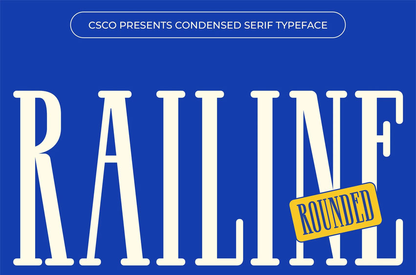 Railine Rounded Font