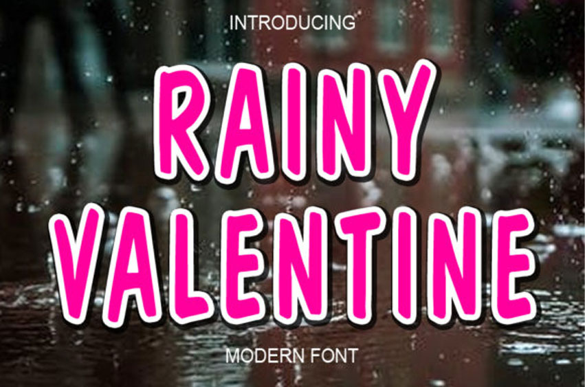 Rainy Valentine Font