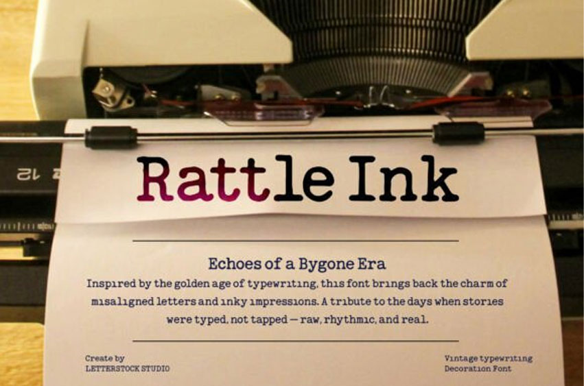 Rattle Ink Font