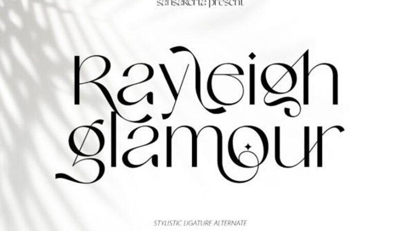 Rayleigh Glamour Font