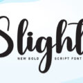 Slight Bold Font