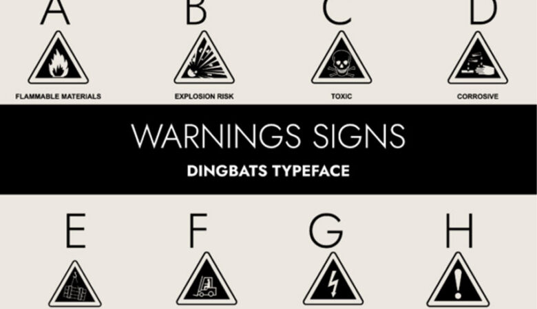 Warning Signs Font