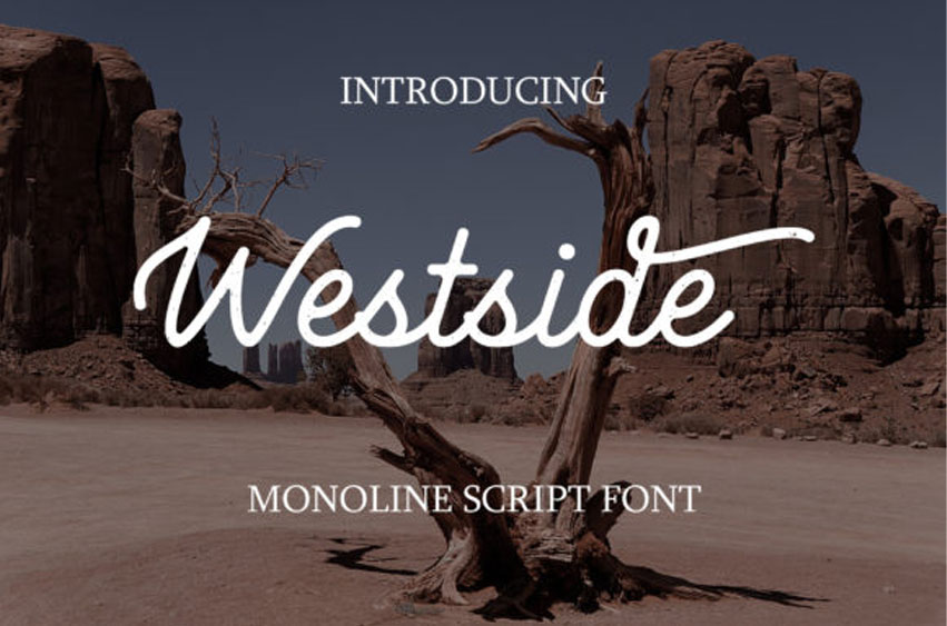 West Side Monoline Font