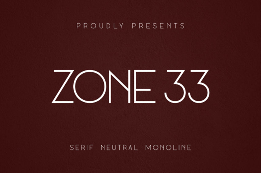 Zone 33 Font