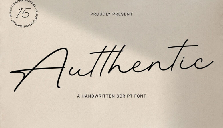 Autthentic Font
