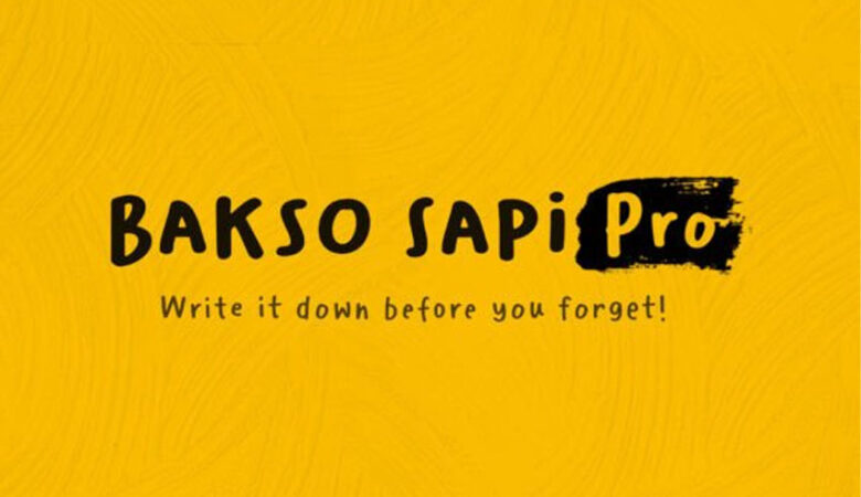 Bakso Sapi Pro Font