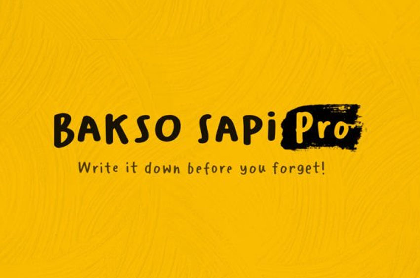 Bakso Sapi Pro Font