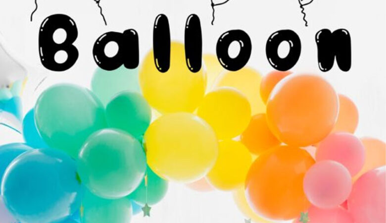 Balloon Display Font