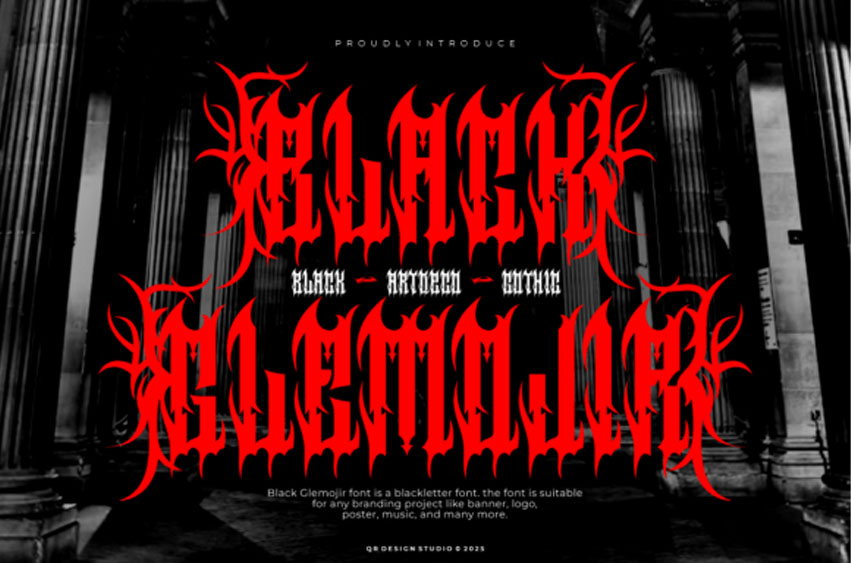 Black Glemojir Font