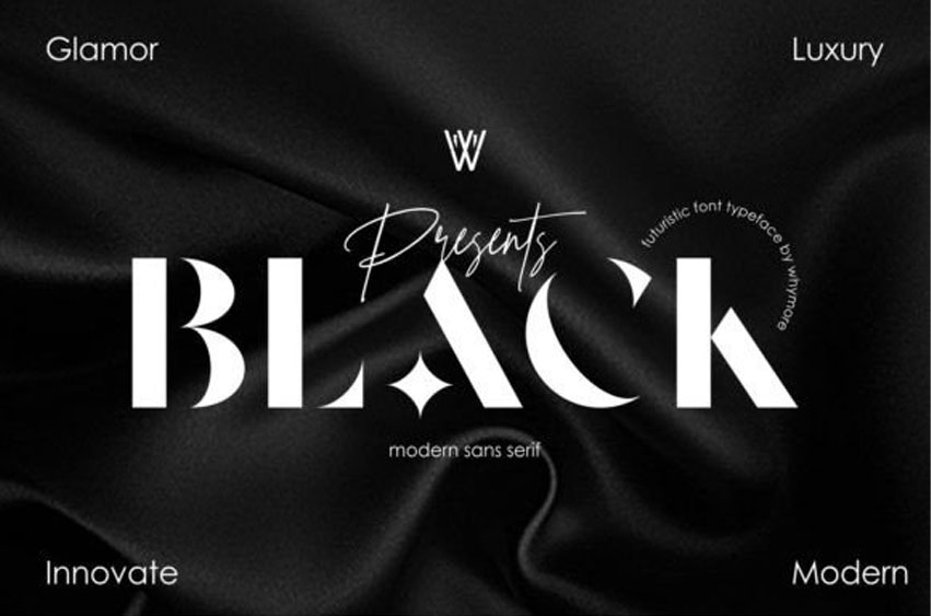 Black Modern Font