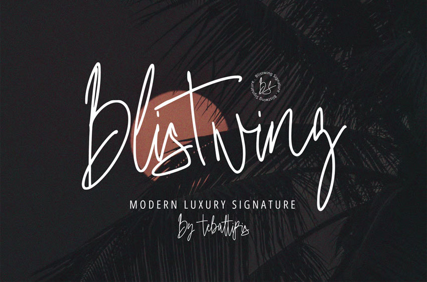 Blistwing Font