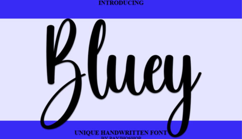 Bluey Handwritten Font