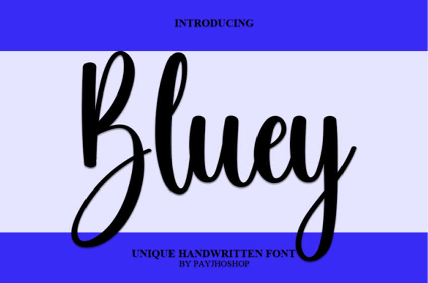 Bluey Handwritten Font