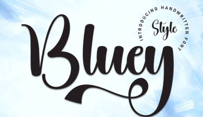 Bluey Script Font