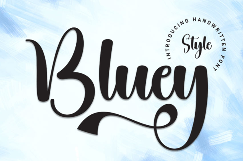 Bluey Script Font