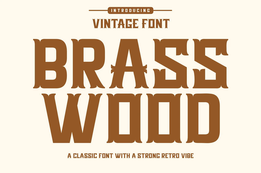 Brasswood Font