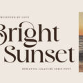 Bright Sunset Font