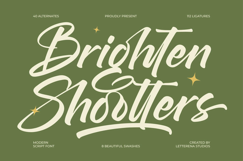 Brighten Shootters Font