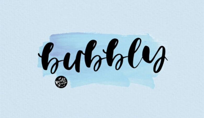 Bubbly Brush Font