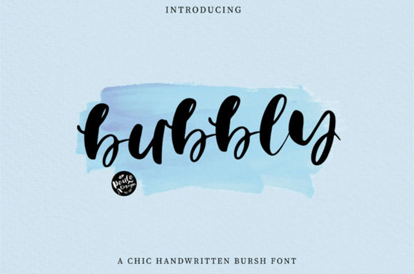 Bubbly Brush Font