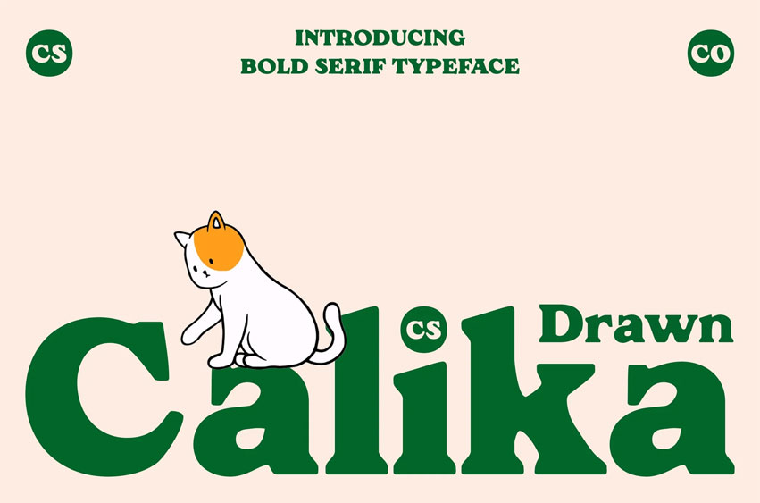 CS Calika Drawn Font