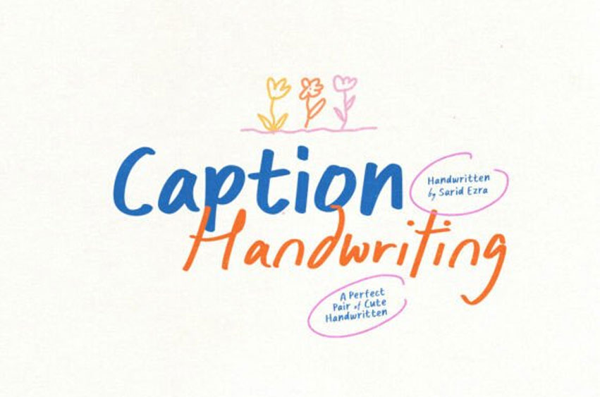 Caption Handwriting Font
