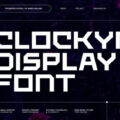Clockyn Display Font