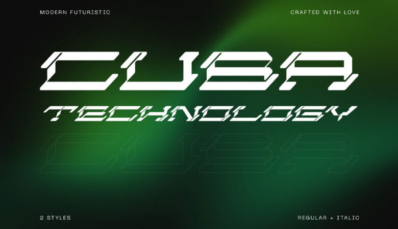 Cuba Technology Font