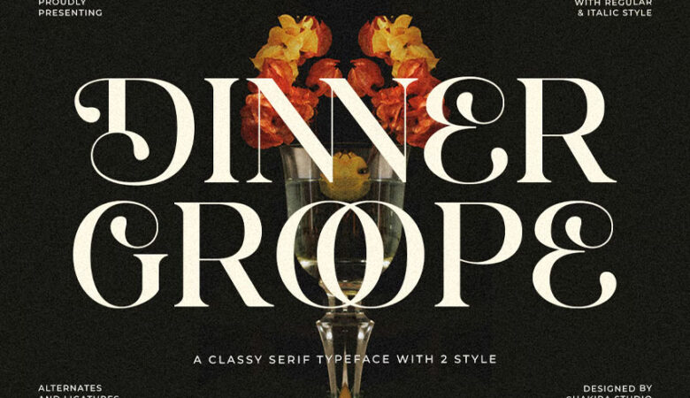 Dinner Grope Font