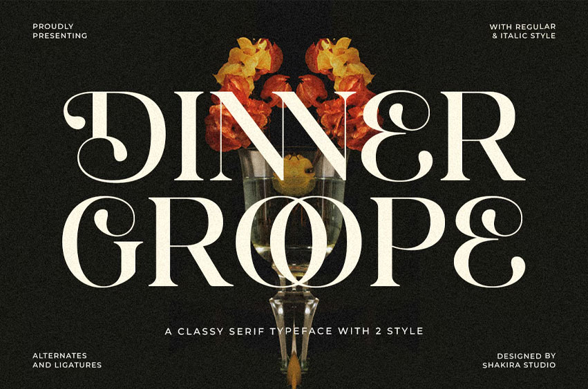 Dinner Grope Font