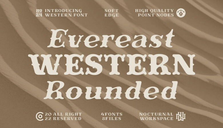 Evereast Western Rounded Font