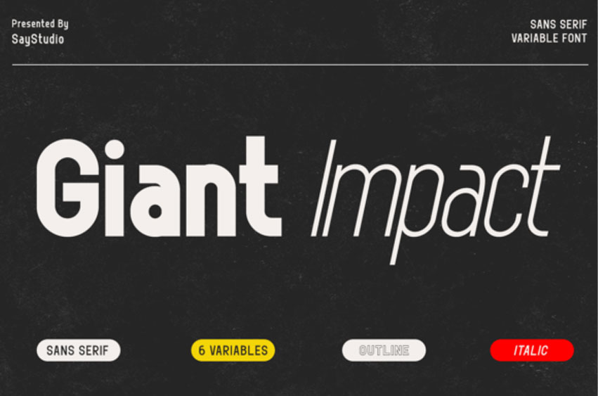 Giant Impact Font
