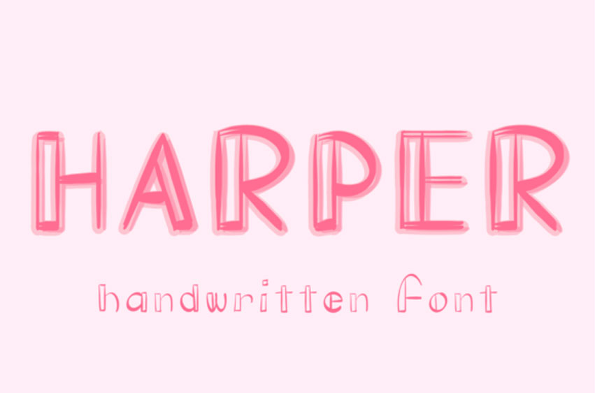 Harper Handwritten Font