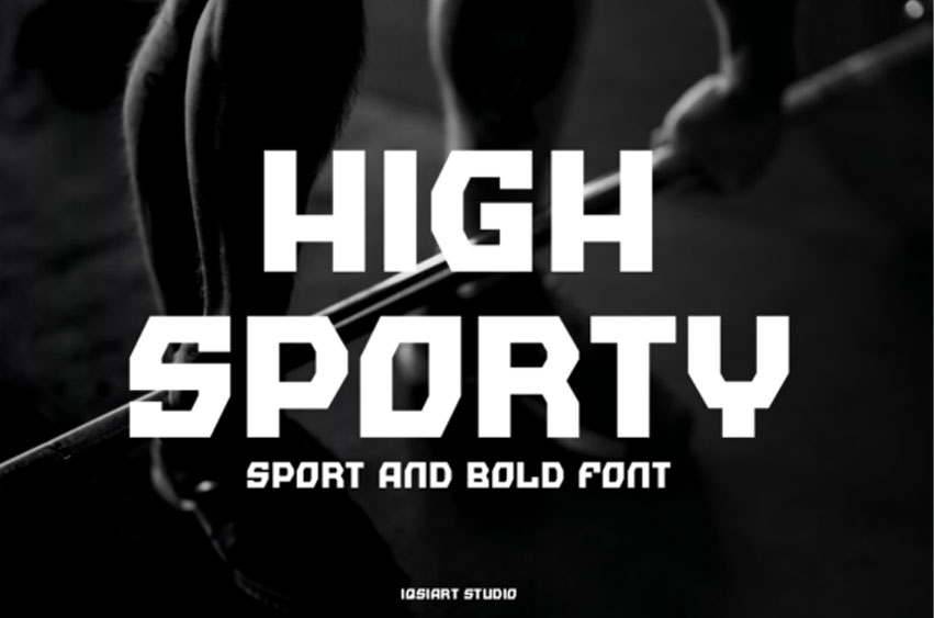 High Sporty Font