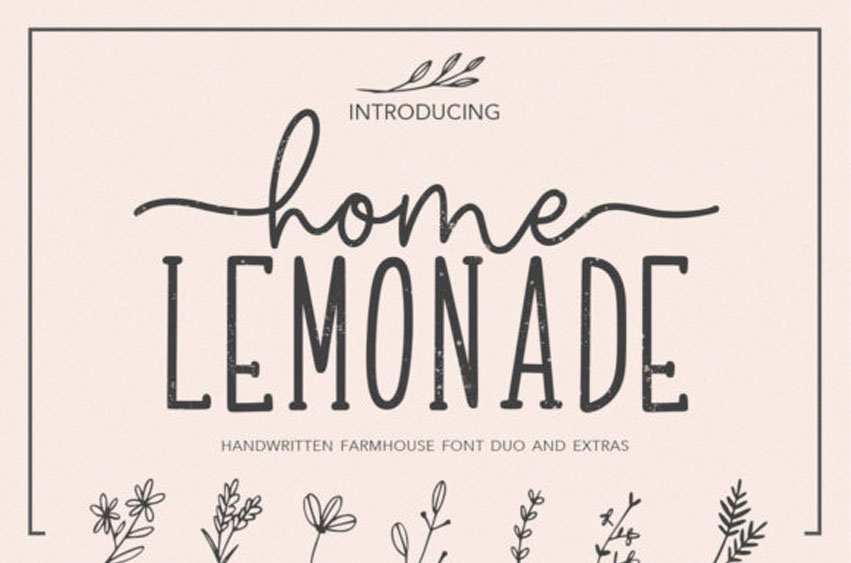 Home Lemonade Font