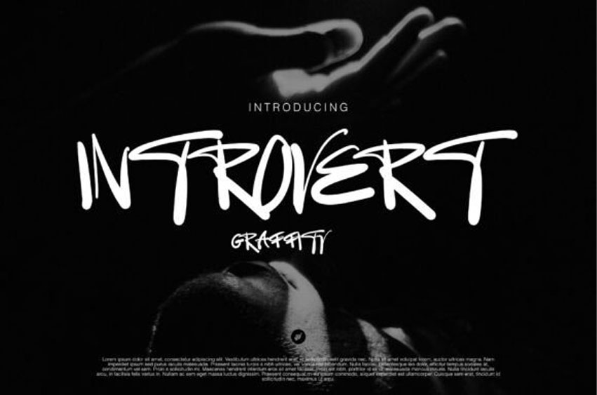 Introvert Graffity Font