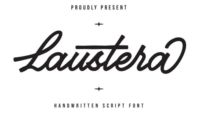 Laustera Script Font