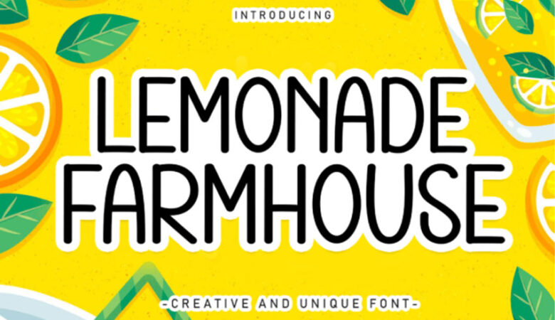 Lemonade Farmhouse Font