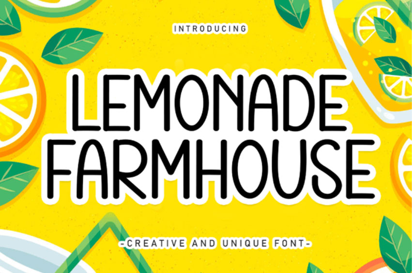 Lemonade Farmhouse Font