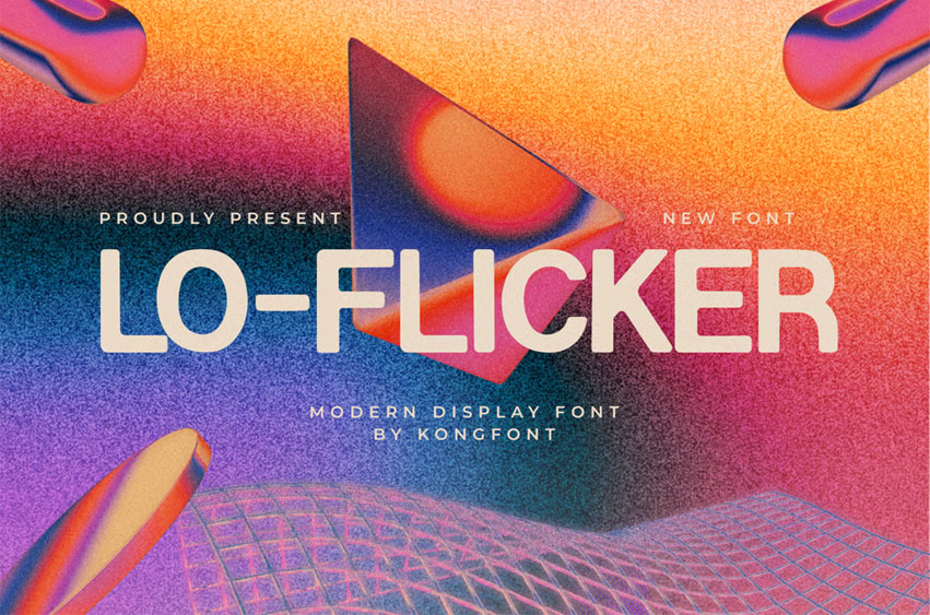 Lo-flicker Font