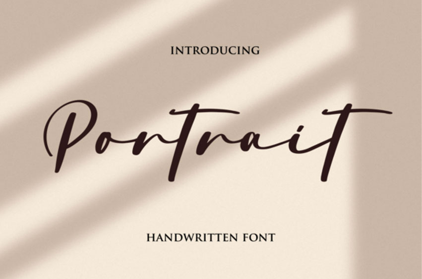 Portrait Handwritten Font