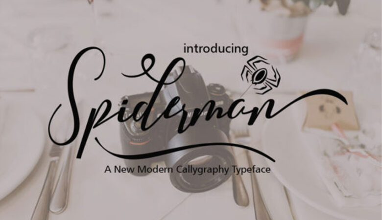 Spiderman Calligraphy Font