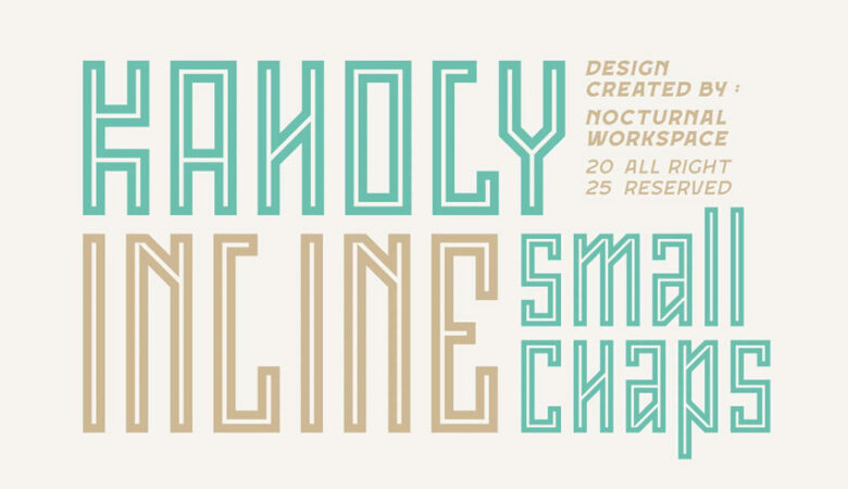 The Kaholy Inline Font