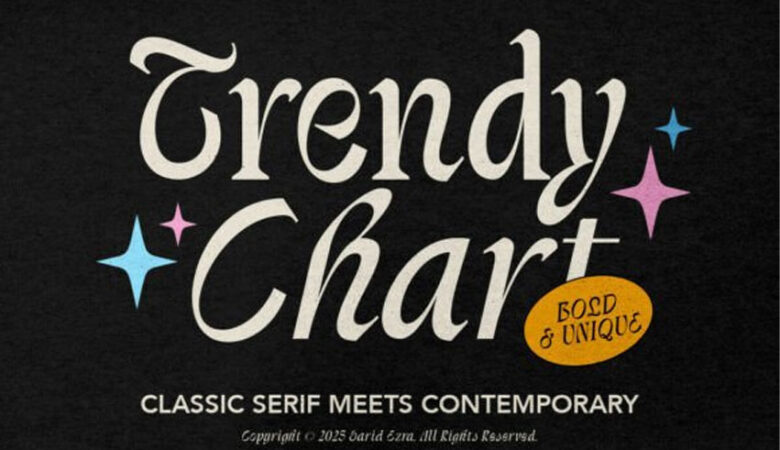 Trendychart Regular Font