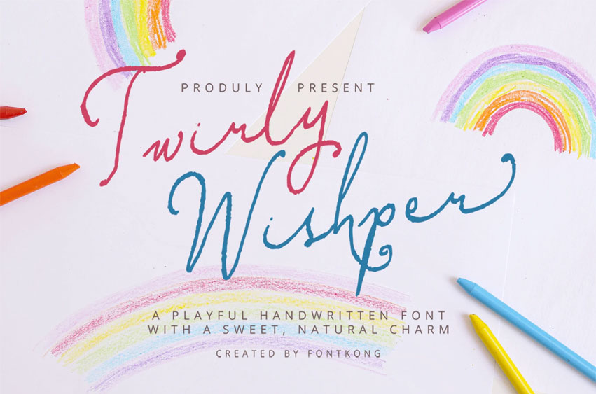 Twirly Whisper Font