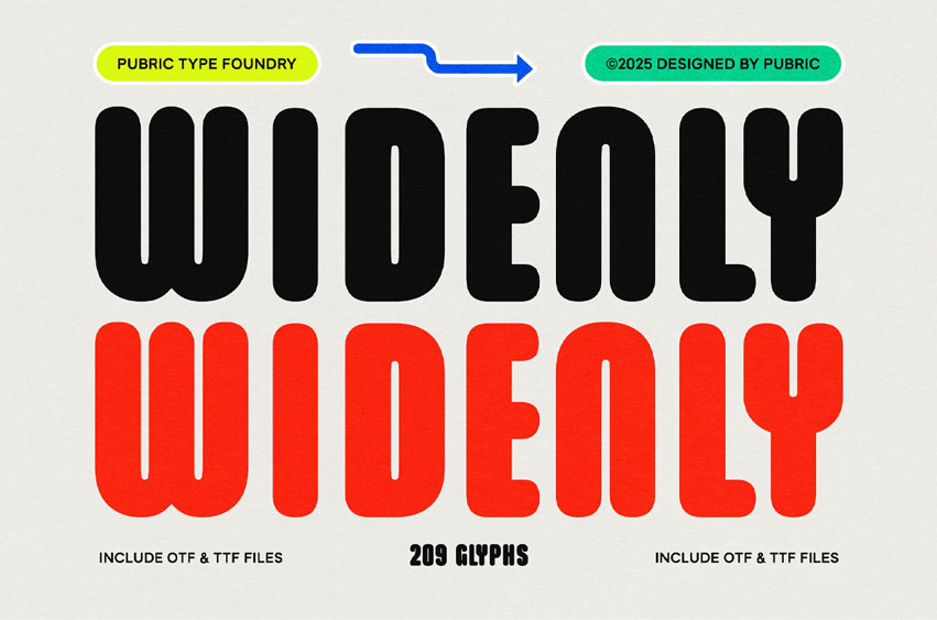 Widenly Font