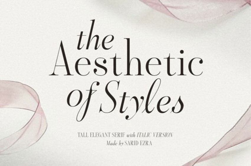Aesthetic Styles Regular Font