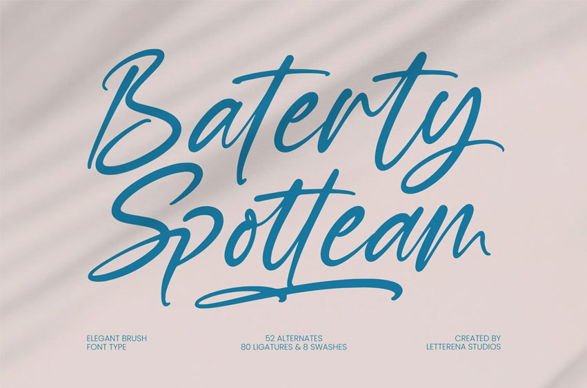 Baterty Spotteam Font